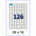 Этикетка А4-126 (28 х 16), 100 листов - прямые углы