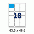 Этикетка А4-18 (63,5 х 46,6), 100 листов - закругленные углы