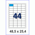 Этикетка А4-44 (48,5 х 25,4), 100 листов - прямые углы