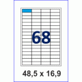 Этикетка А4-68 (48,5 х 16,9), 100 листов - прямые углы